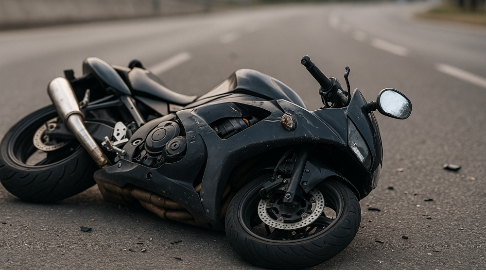 Oštečeni motor na autoputu Oštečeni motor na autoputu